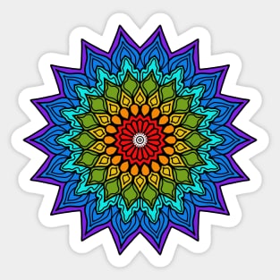 Mandala Colorful Pattern Sticker